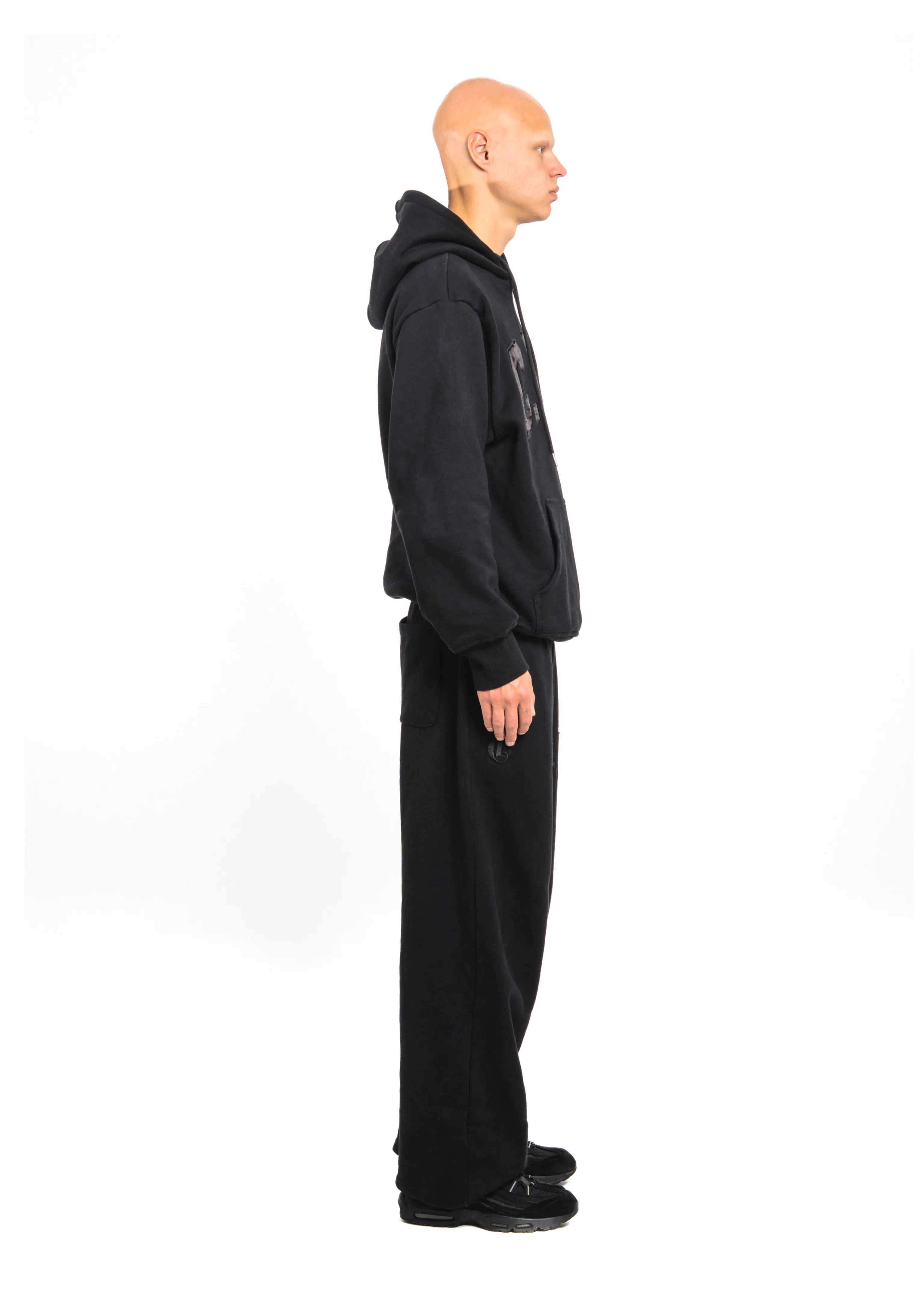 BLACK CRV SILK SWEATPANTS - Image 4