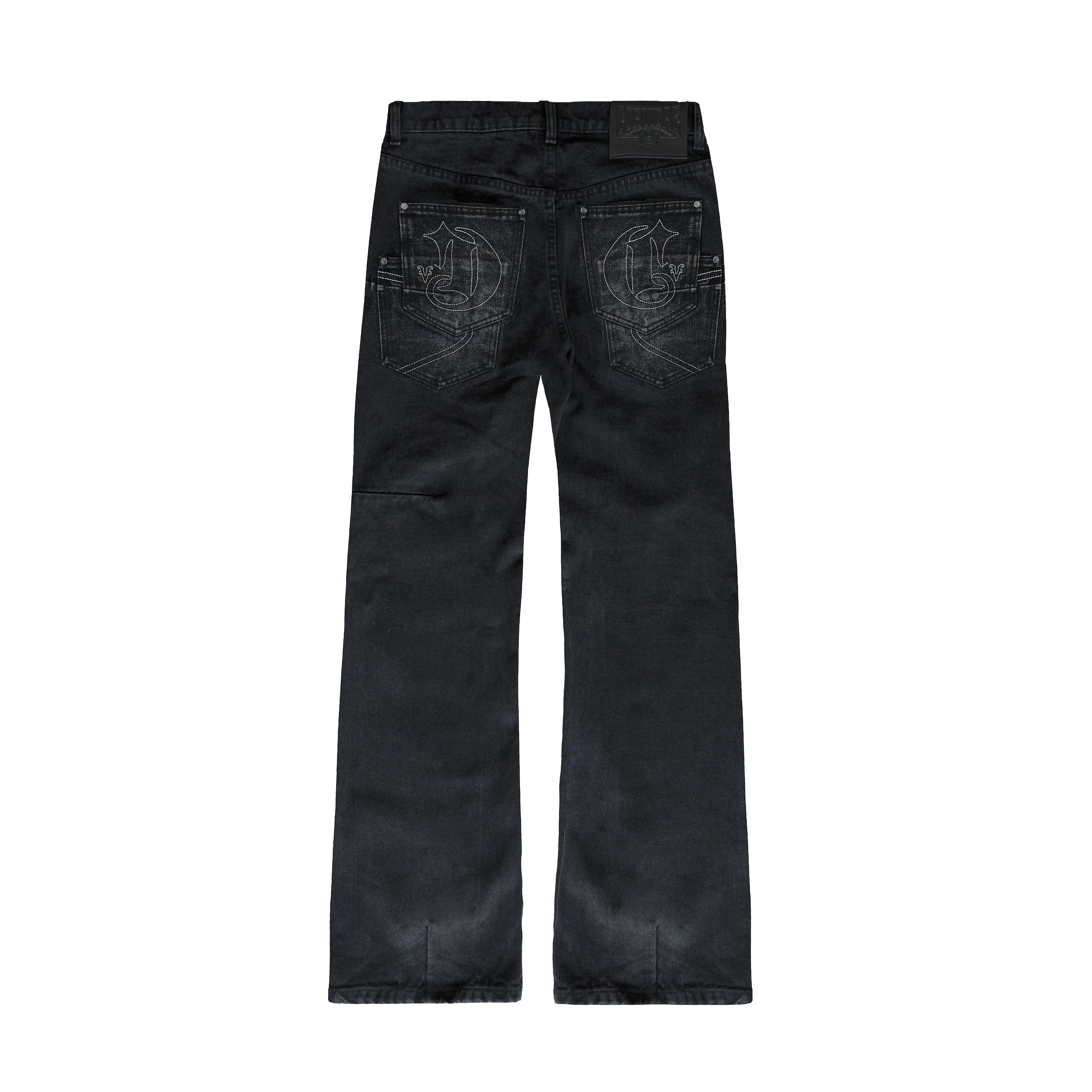 HEAVY BLACK FLARED DENIM - Image 2