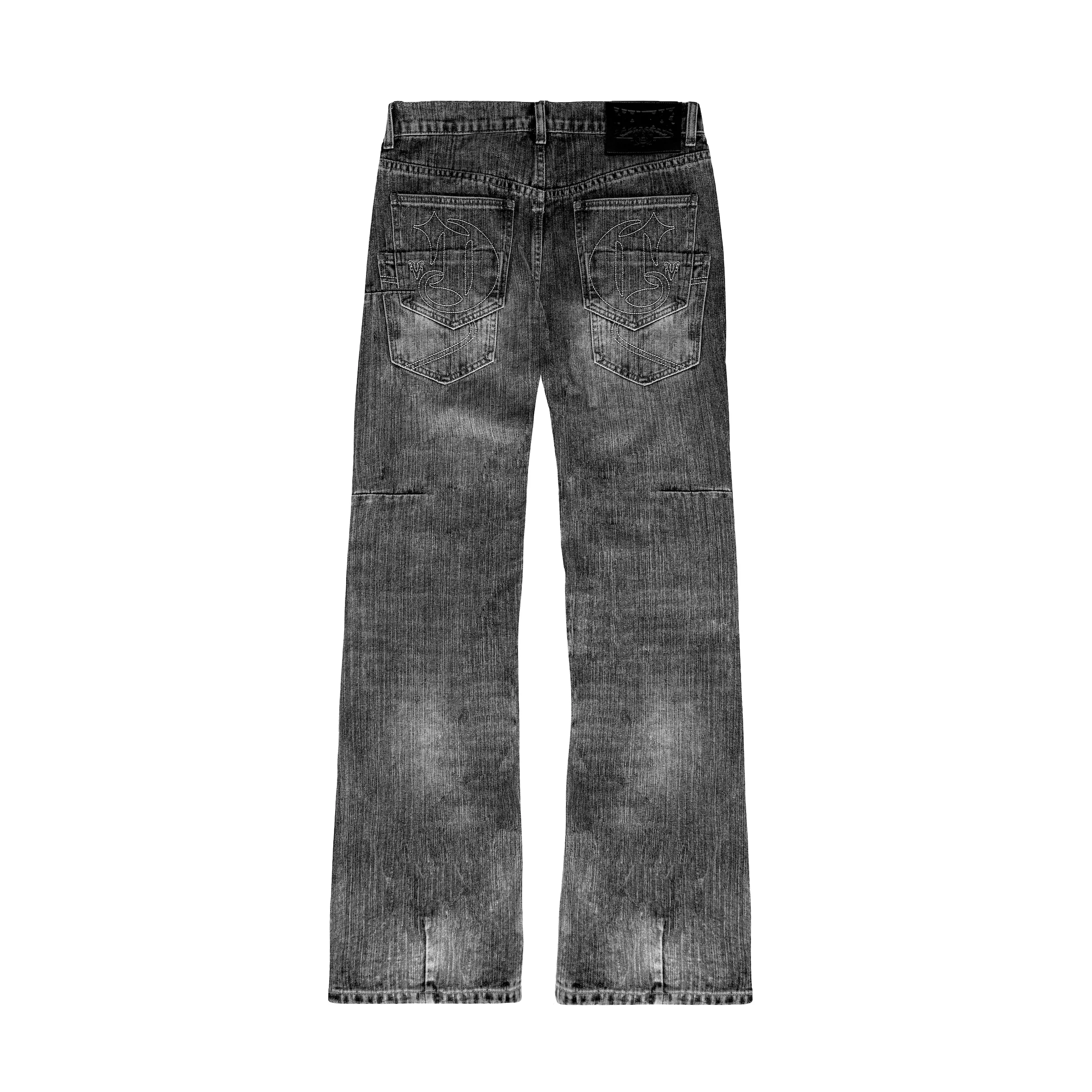 Tonal Grey Bootcut Denim - Image 2
