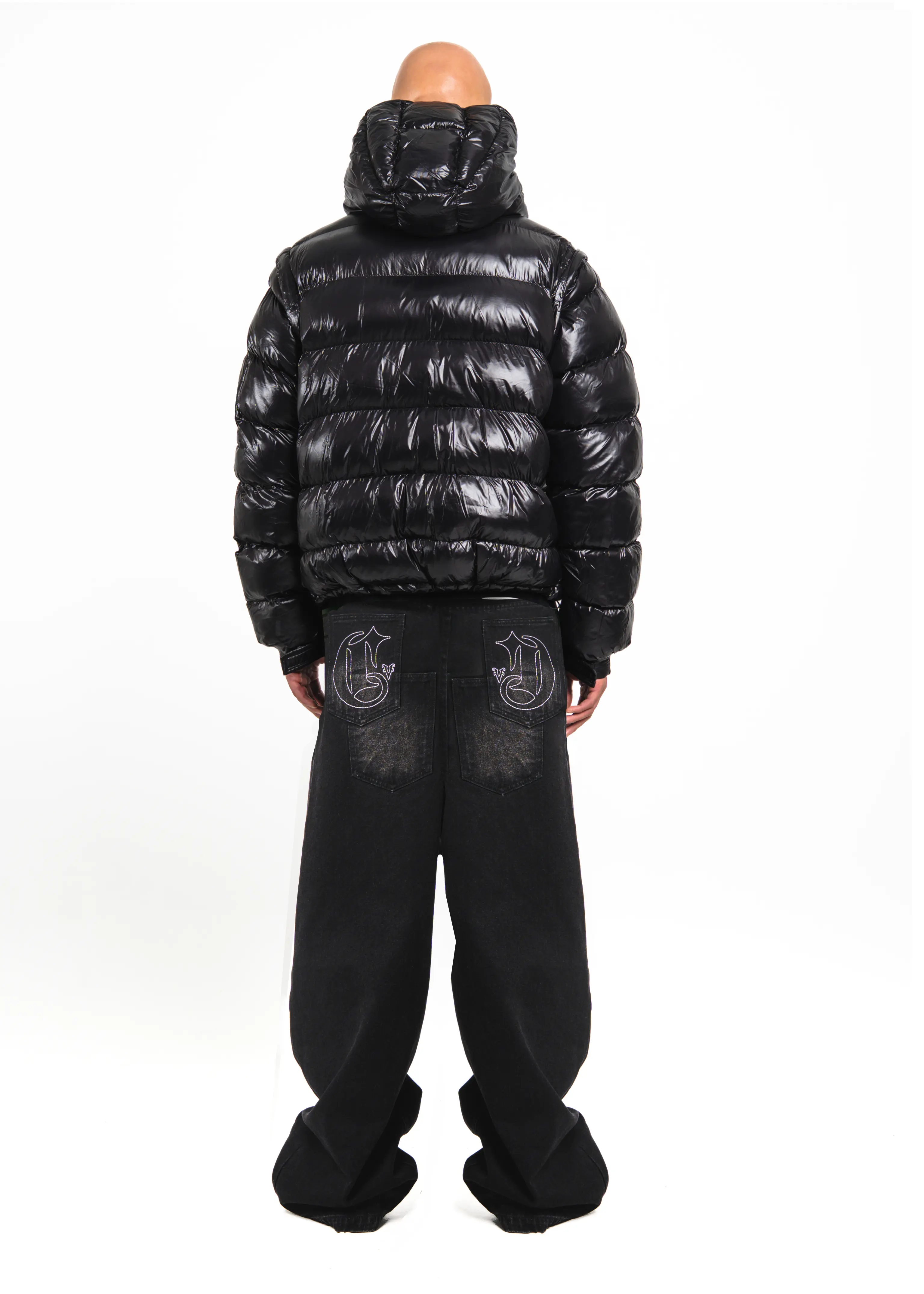 Shiny Black V2 Puffer - Image 5